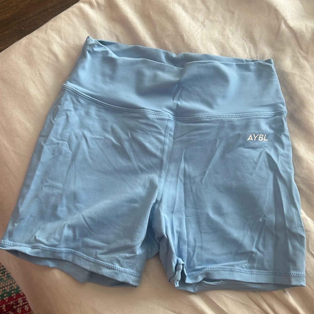 Blue workout shorts